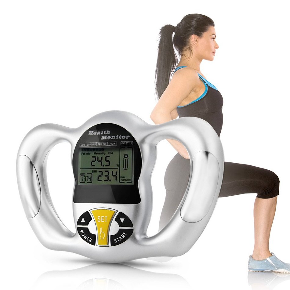 Promotion-BZ-2009-Fat-Finger-Finger-Manual-Mass Index Mass-Body-BMI-Health-Monitor-Fitness Equipment