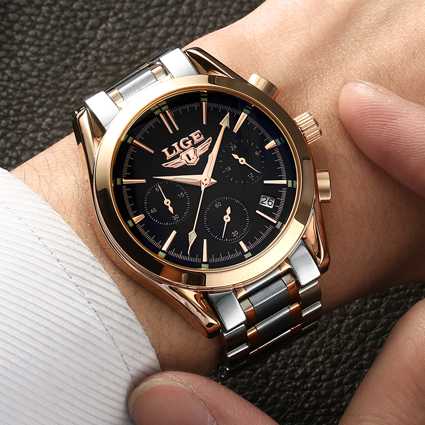 Lige-Top-Luxury-марка мъже-местни-спортен часовник-мъжки-кварц-часовник-мъжки-мъжки стомана-ежедневен бизнес