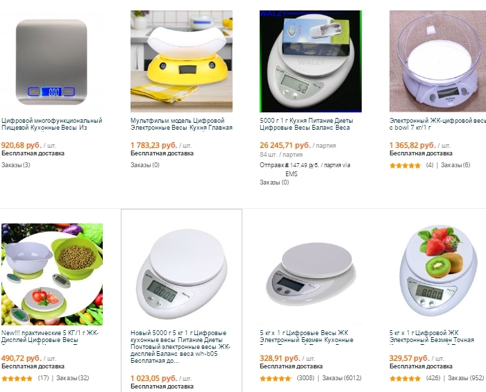 Kitchen scales