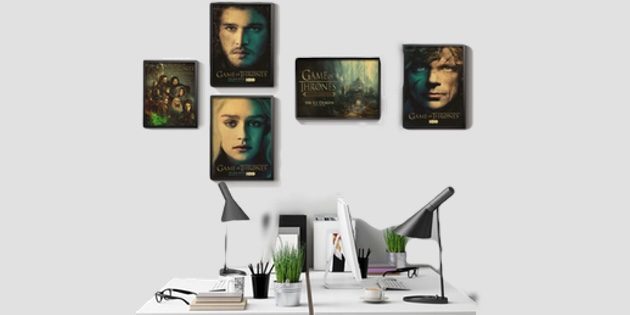 Posters with the main characters