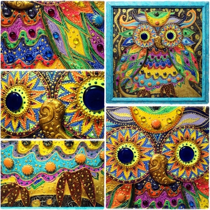 Bright panel-owl