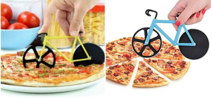 Bicycle pizza knife