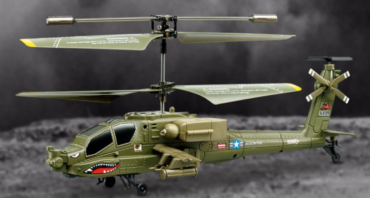 Модель военного вертолета