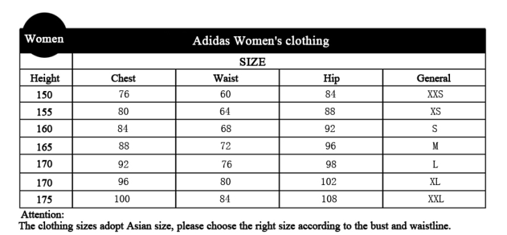 Ženske velikosti Adidasa