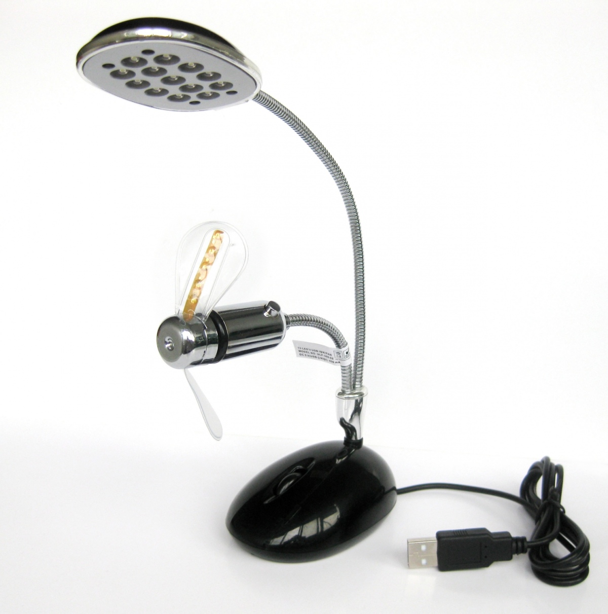 Usb лампа с вентилятором и светодиодами