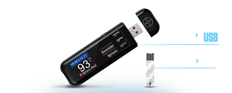 Glucometer with USB