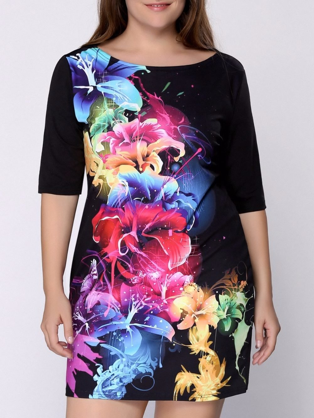 Платье с цветочным рисунком