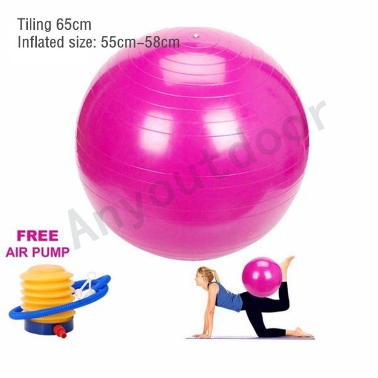 Ball for fitness with anti-slip