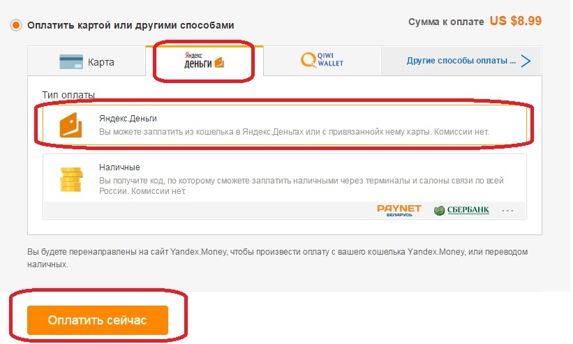 როგორ გადაიხადოთ ბრძანება Yandex.Money on AliExpress