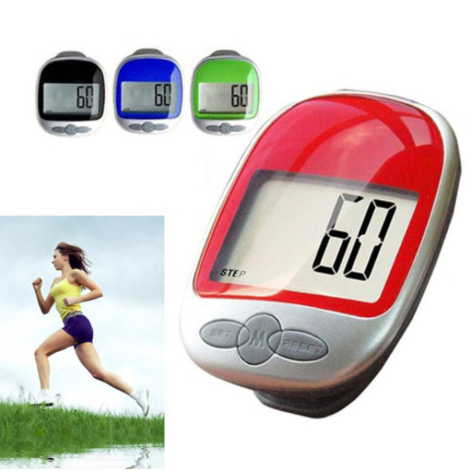 Pedometer attached to the neck or other comfortable place