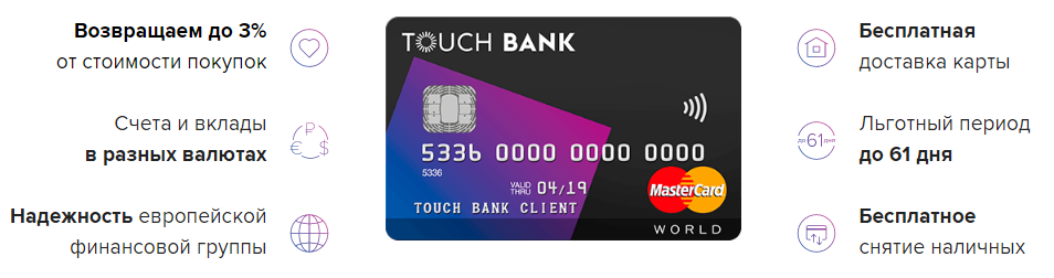 Touch Bank карта за AliExpress